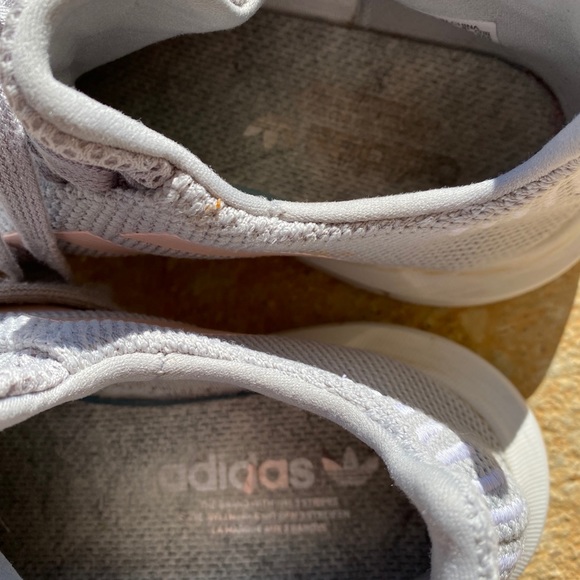 Adidas tennis shoes, gently worn. Clean - Picture 3 of 8